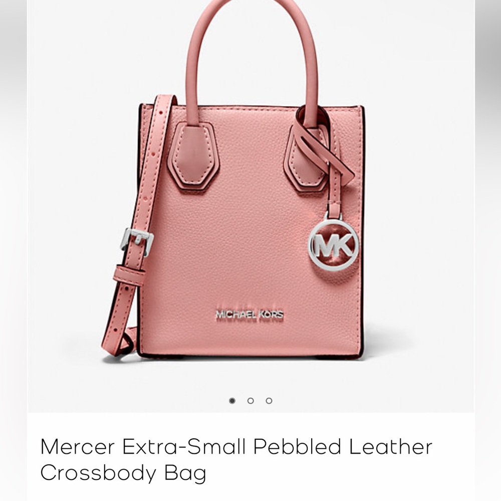 YOUR CHOICE! BNWT:$348 Michael Kors Mercer Pebbled Leather Crossbody Bag
